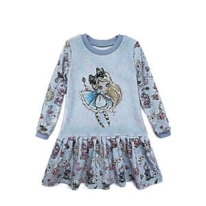 Trikotažinė suknelė mergaitei „Alisa“